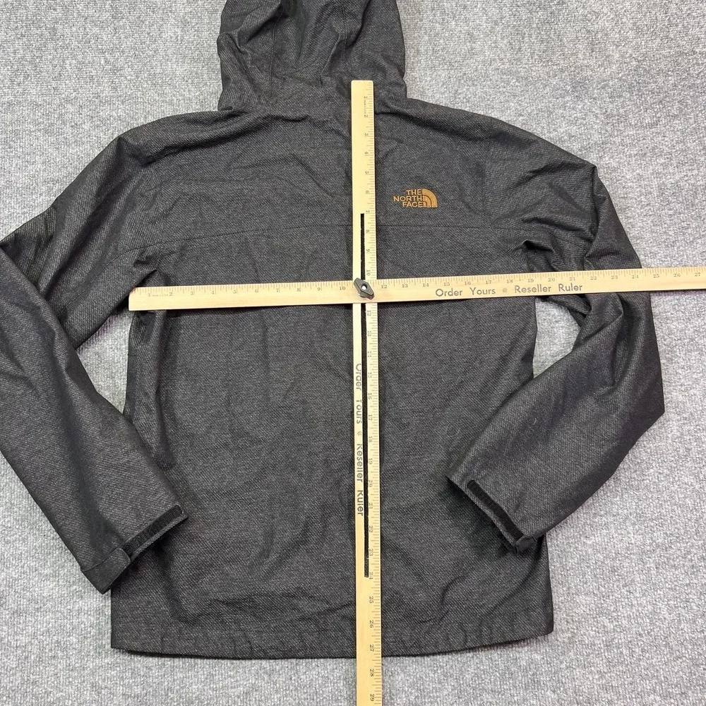 The North Face Jacket Mens Small Gray Hooded Insulated Full Zip Outdoor Hiking